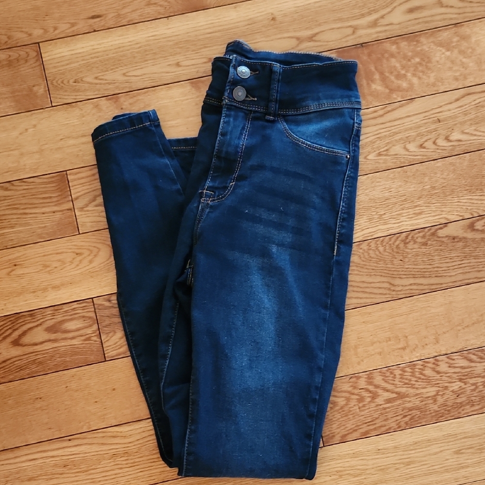 Curve Appeal Women's Dark Wash Jeans, Size 2/26, High Waist, Skinny
